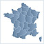 France Region Map Locator