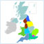 Golden UK and Ireland Map