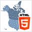 Javascript US and Canada Map
