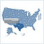 US and Counties Map Locator