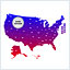 Gradient USA Map Locator